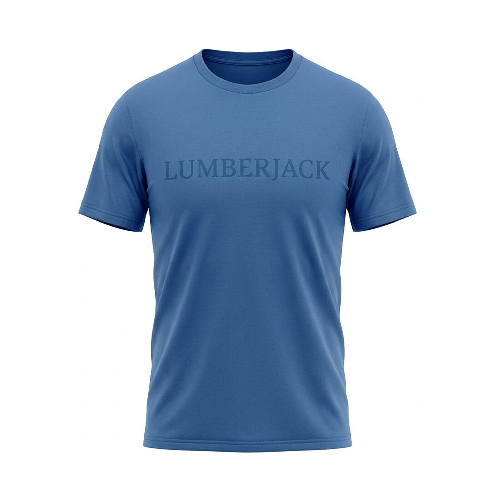 Lumberjack Men Tee Big Horizontal Logo Navy