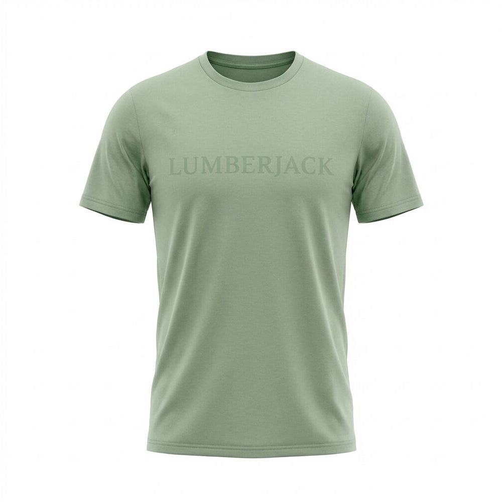 Lumberjack Men Tee Big Horizontal Logo Green
