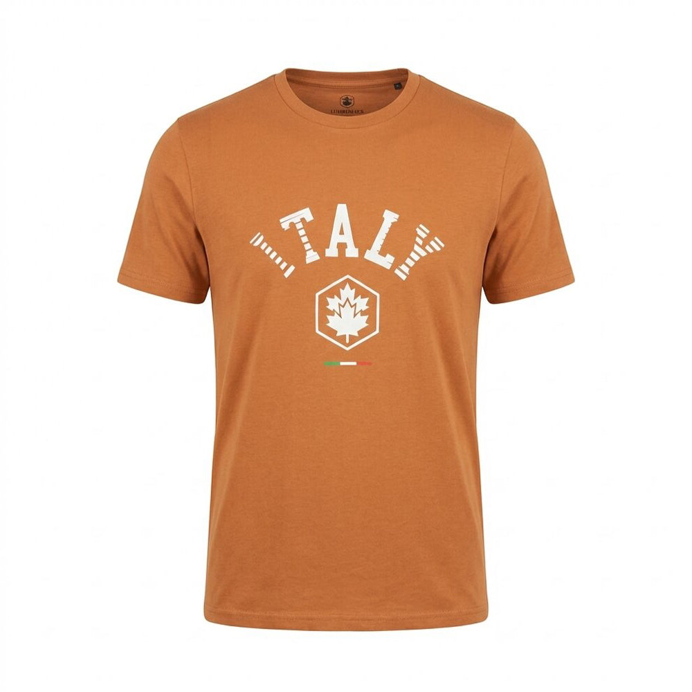 Lumberjack Men Tee Italy Big Logo Orange