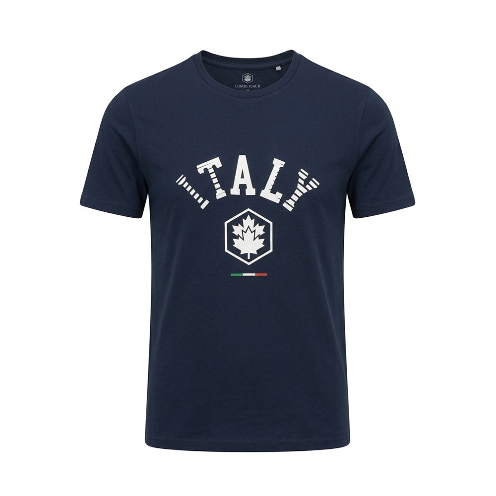 Lumberjack Men Tee Italy Big Logo Navy