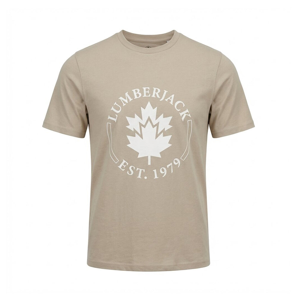 Lumberjack Men Tee Est 1979 Big Logo Camel