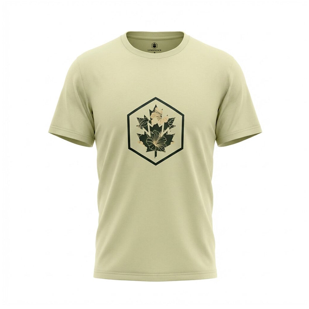 Lumberjack Men Tee Big Camouflage Logo Green