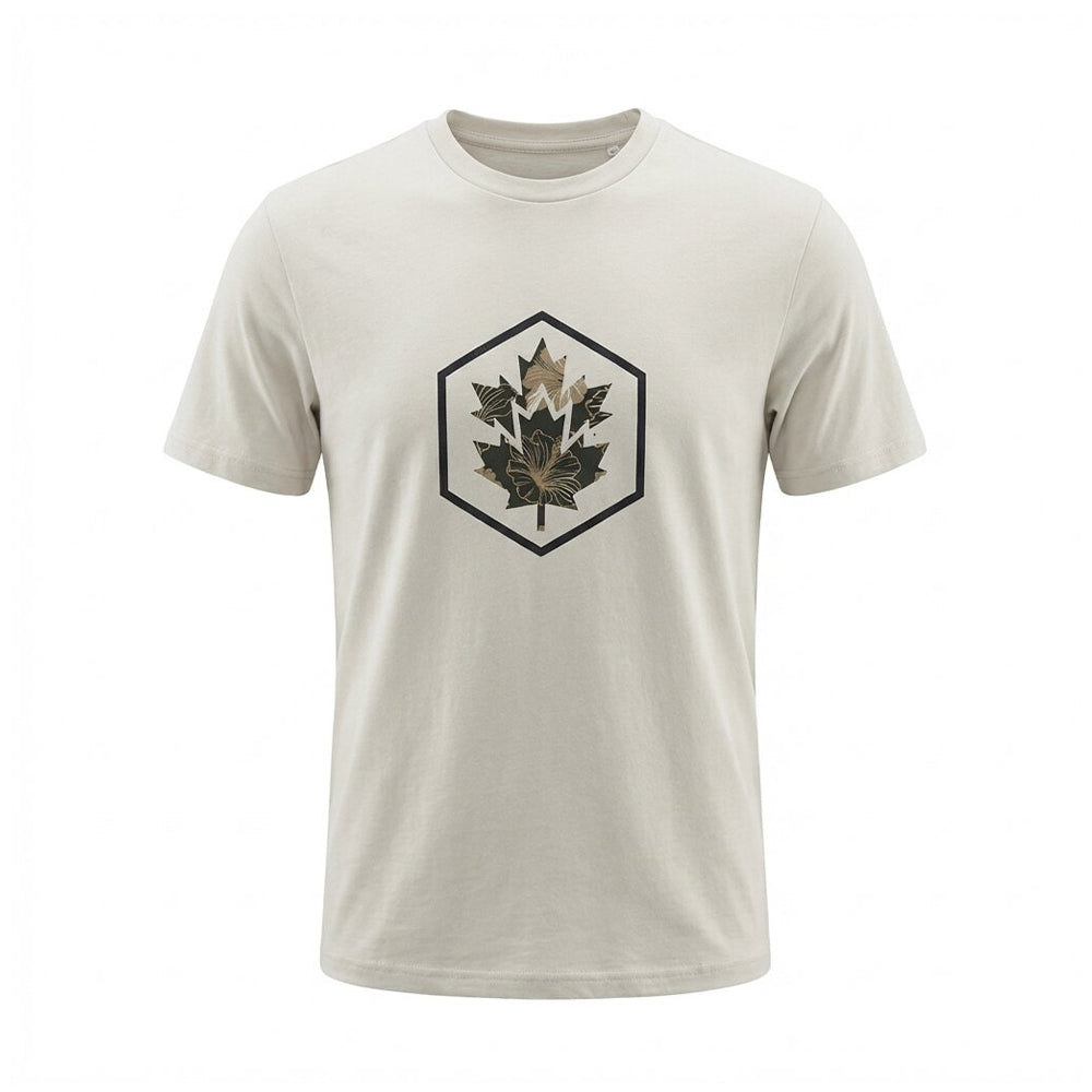Lumberjack Men Tee Big Camouflage Logo Grey