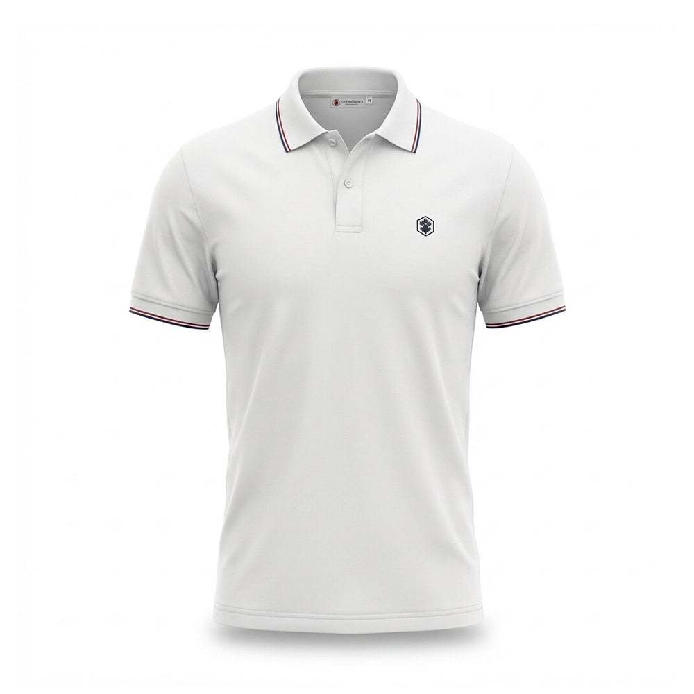 Lumberjack Men Polo Select Mini Logo White