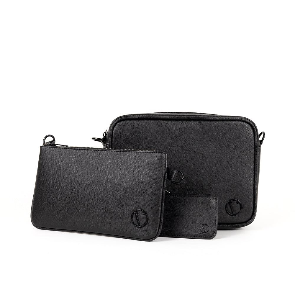 Vo7 Sacoche De Luxe Homme Cuir 3 Piéces