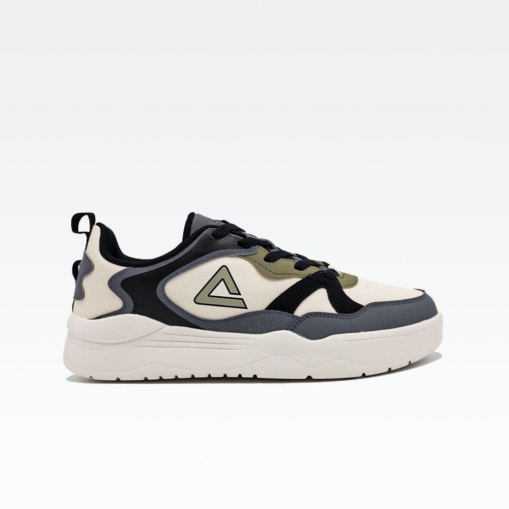 Peak Casual Shoes Off White Dark Grey