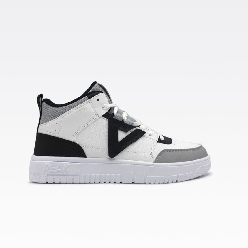 Peak Casual Shoes White Black Dk.Grey