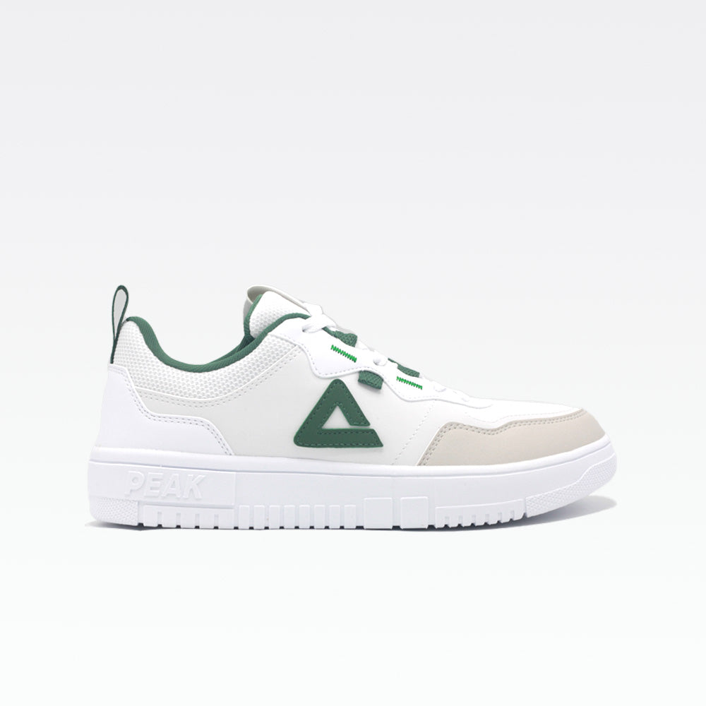 Peak Casual Shoes White green