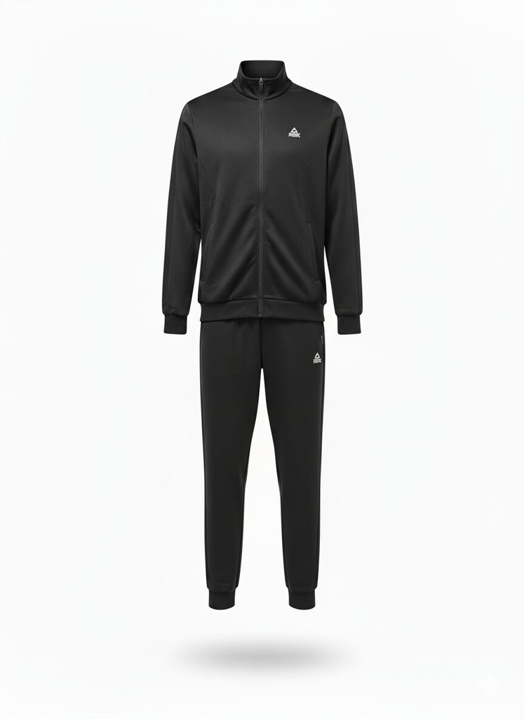 Peak Knitted Tracksuit Black