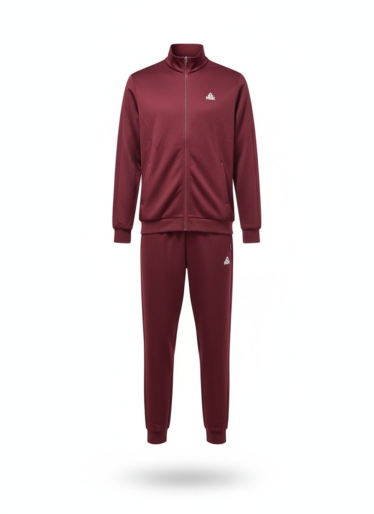 Peak Knitted Tracksuit Burgundy