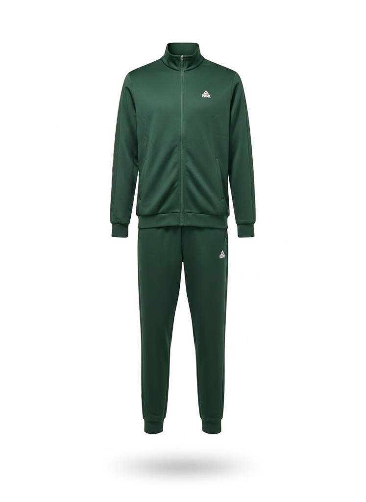 Peak Knitted Tracksuit Green