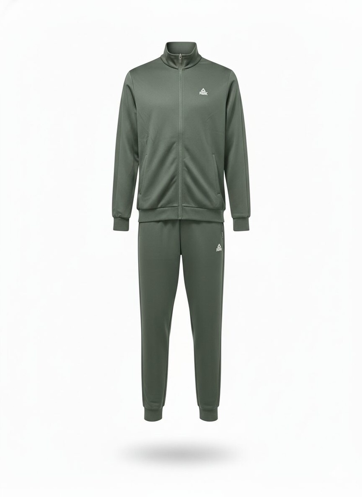 Peak Knitted Tracksuit Khaki