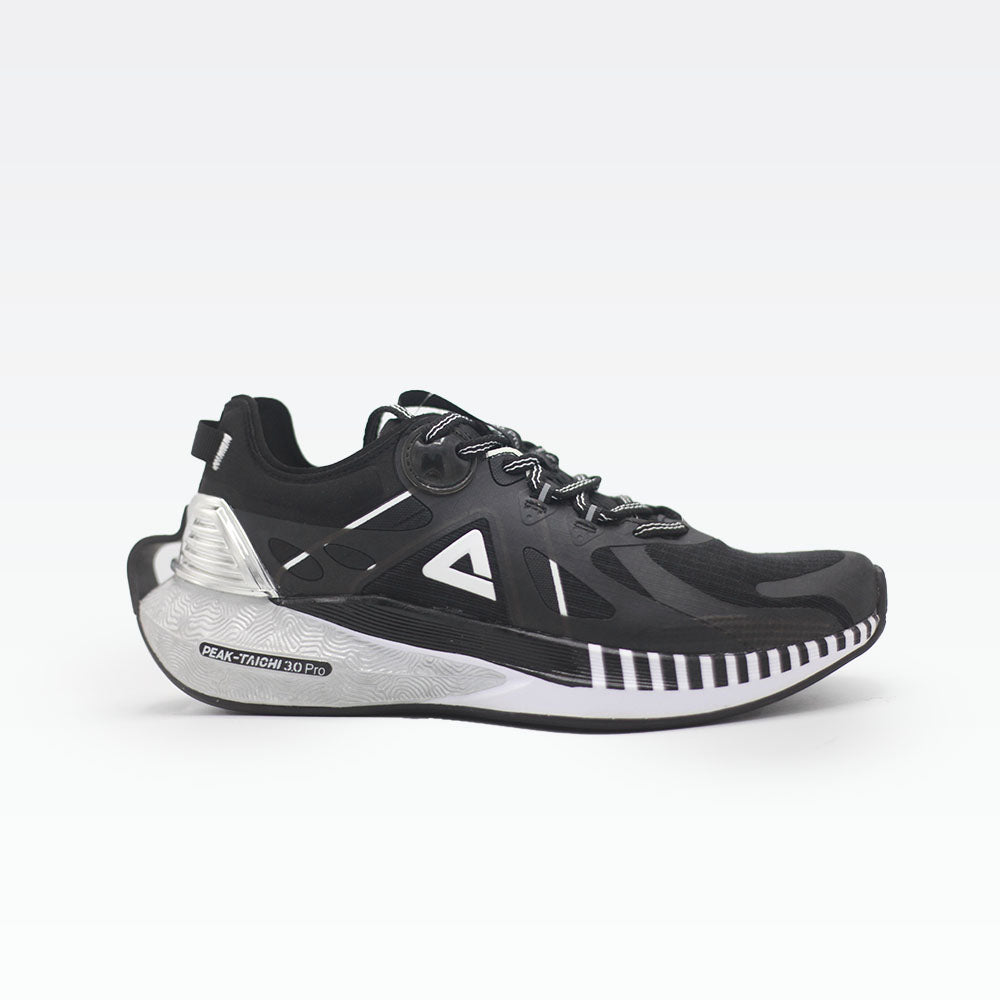 Peak Running Shoes Black Silver