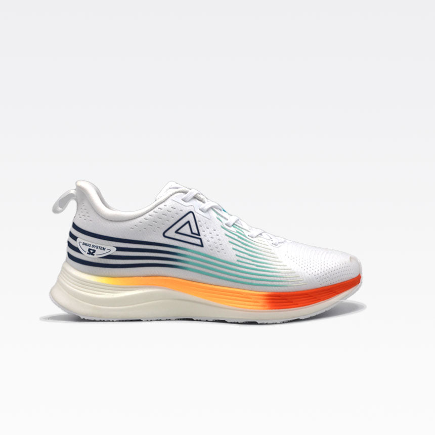 Peak Running Shoes White Orange