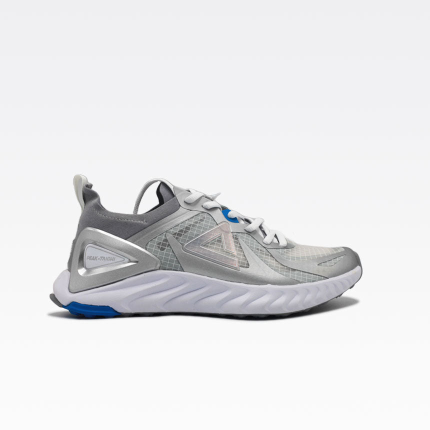 Peak Running Shoes White Silver