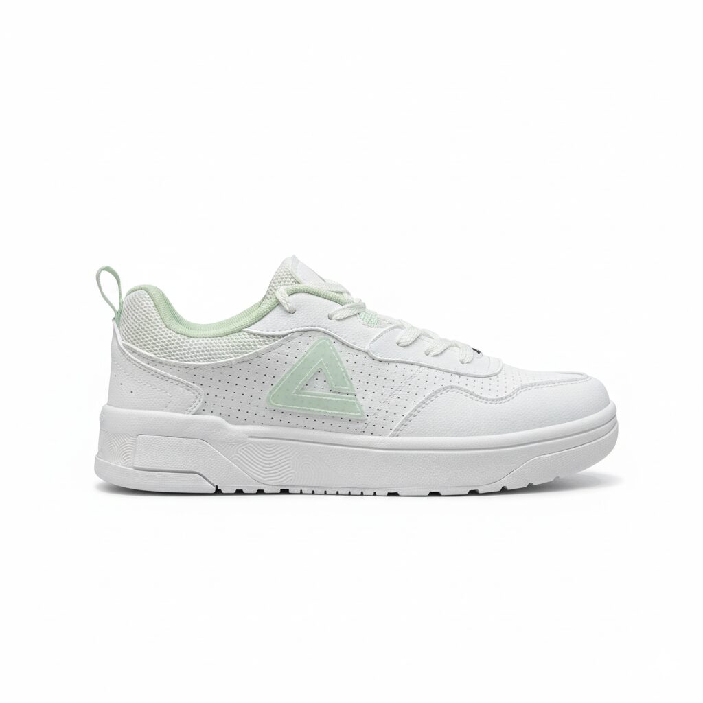 Peak Taichi Casual Flat Shoes White/Lt.Green