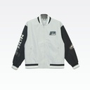 Peak Woven Baseball Jacket Sliver Gray