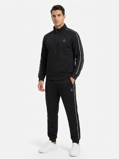 Peak Knitted Tracksuit Black