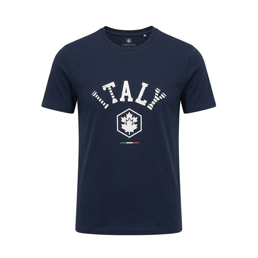 Lumberjack Men Tee Italy Big Logo Navy
