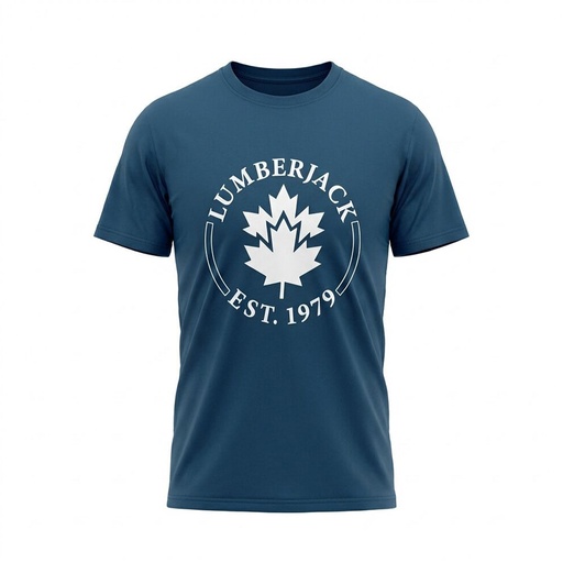Lumberjack Men Tee Est 1979 Big Logo Navy