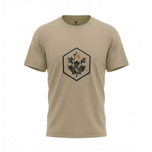 Lumberjack Men Tee Big Camouflage Logo Camel