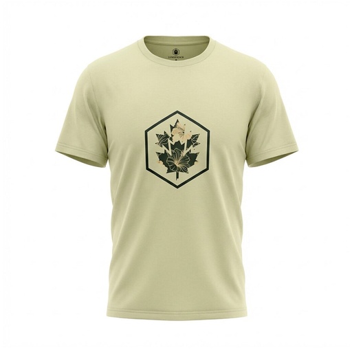 Lumberjack Men Tee Big Camouflage Logo Green