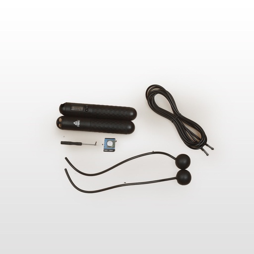 [YW22207-0020_Standard] Peak Counting Steel Wire Jump Rope (Wireless Ball+Steel Rope) Black