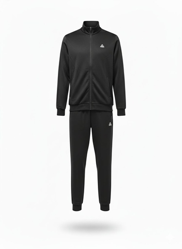 Peak Knitted Tracksuit Black